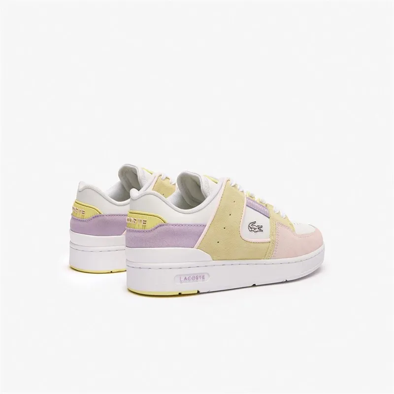 Lacoste Womens Court Cage Trainers Pink/White