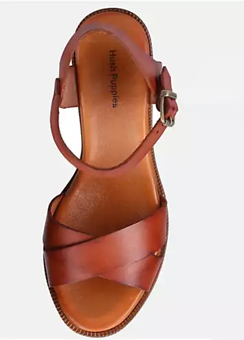 Ladies Brown Georgia Sandals by Hush Puppies | Look Again