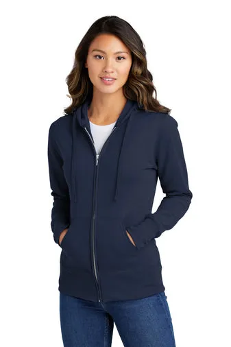 Ladies Port & Company  Core Fleece Full-Zip Hooded Sweatshirt