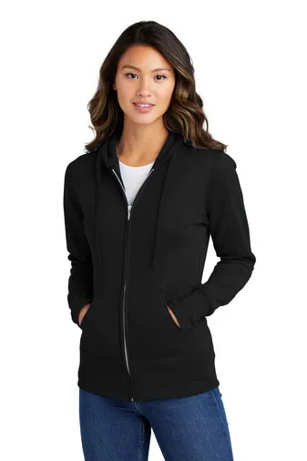 Ladies Port & Company  Core Fleece Full-Zip Hooded Sweatshirt