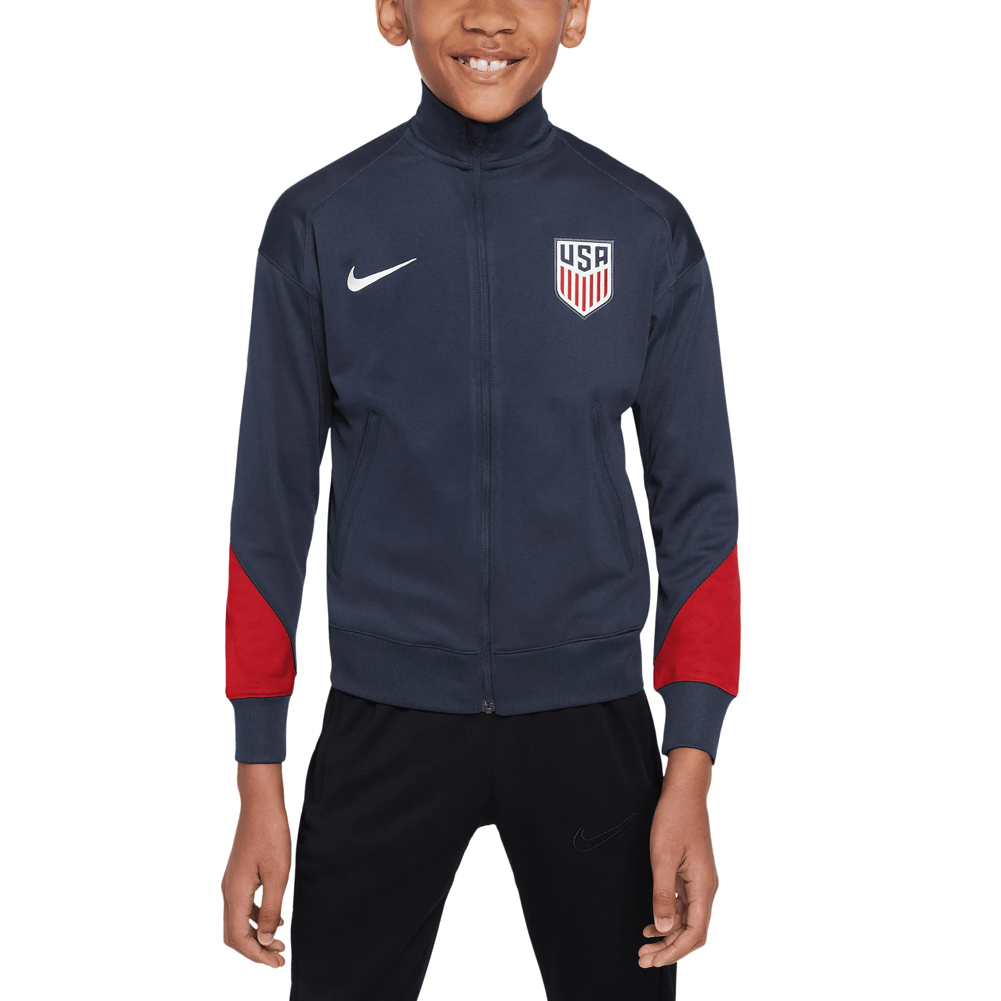 Lids Youth Nike  Navy USMNT 2024 Strike Performance Full-Zip Track Jacket