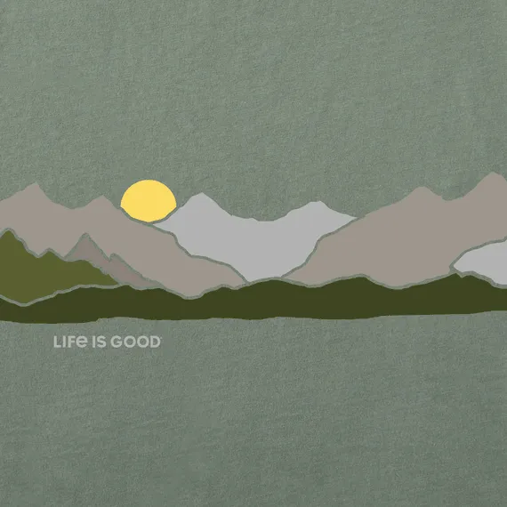 Life is Good Men's Simply True Fleece Hoodie - Life Isn't Perfect Mountains