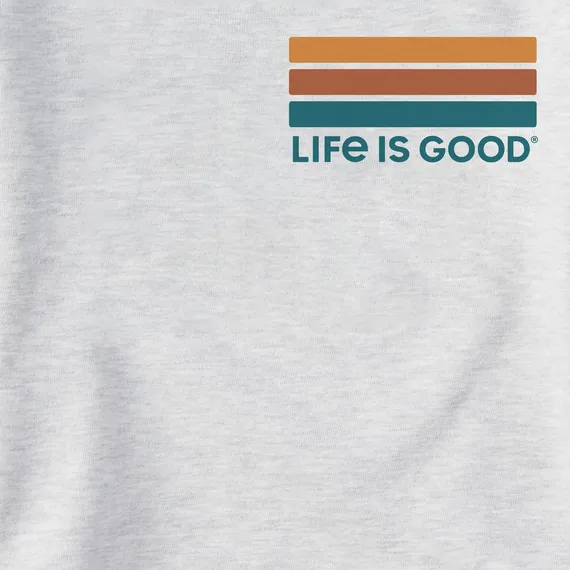 Life is Good Men's Simply True Fleece Hoodie - Linear Wave