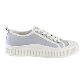 Light blue women's platform sneakers