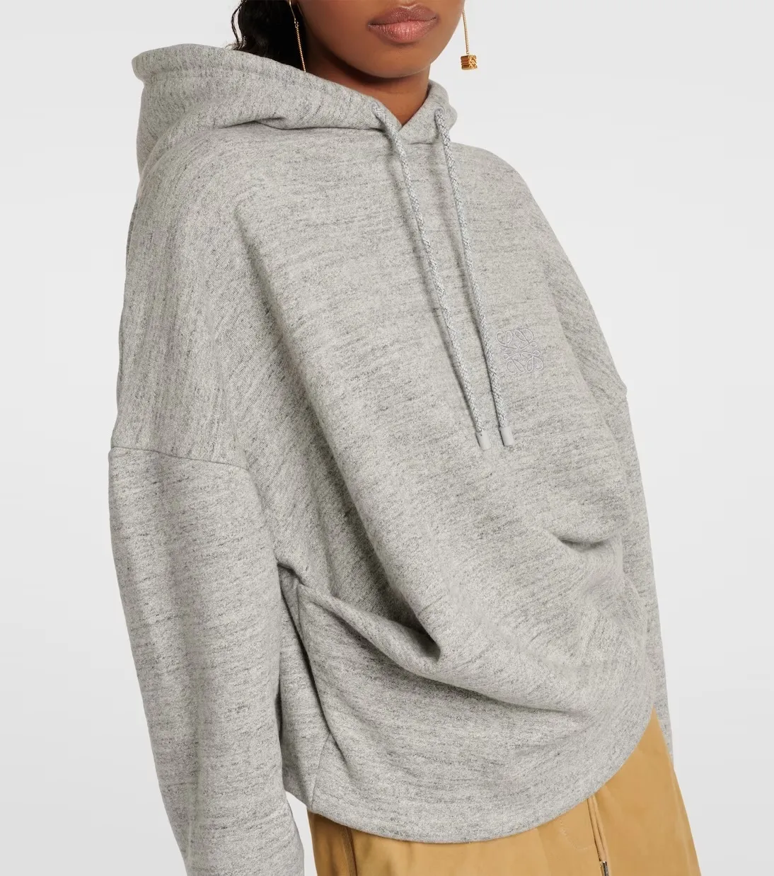 LOEWE  |Draped hoodie in cotton