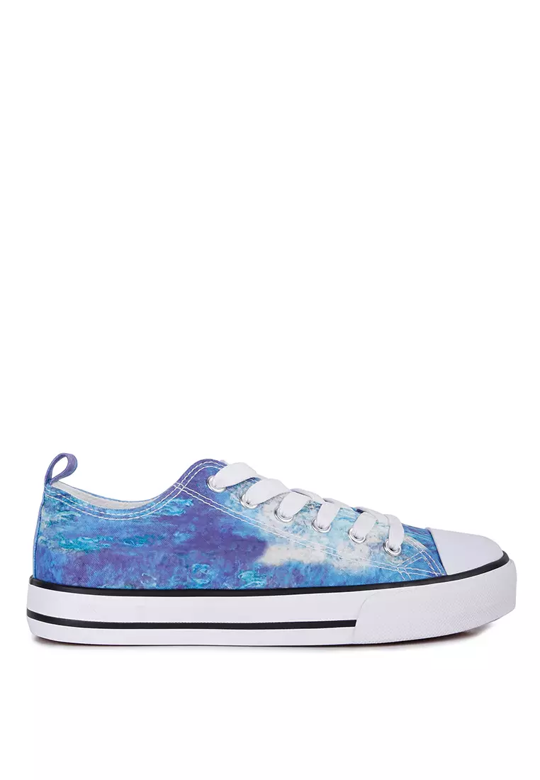 London Rag Blue Tie Dye Canvas Sneakers