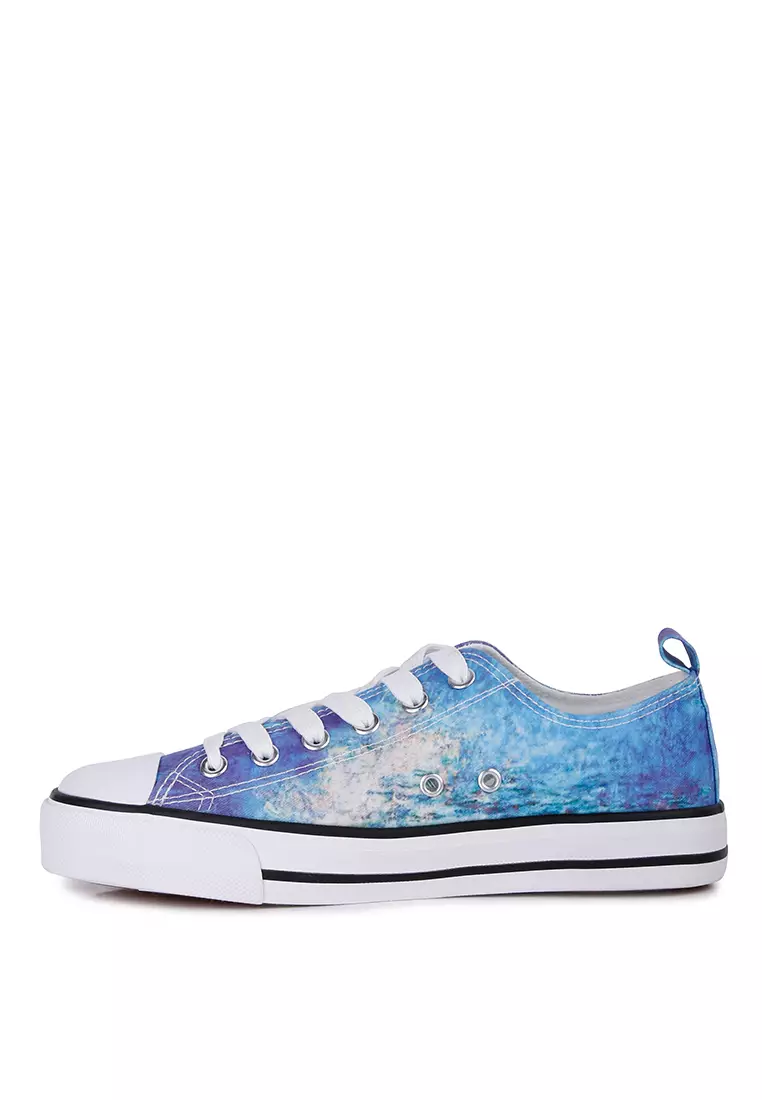 London Rag Blue Tie Dye Canvas Sneakers