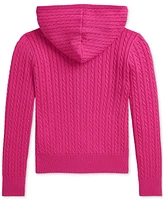 Macy's Polo Ralph Lauren Big Girls Mini-Cable Cotton Full-Zip Hoodie