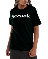 Macy's Reebok Women's Logo-Print Crewneck T-Shirt