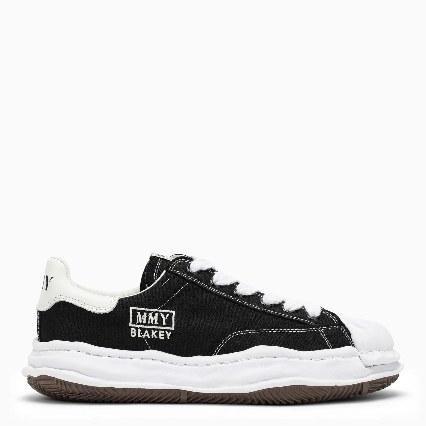 Maison Mihara Yasuhiro    Maison Mihara Yasuhiro Black Canvas Blakey Low Top Sneakers