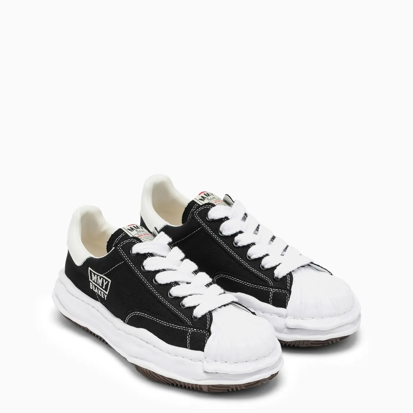 Maison Mihara Yasuhiro    Maison Mihara Yasuhiro Black Canvas Blakey Low Top Sneakers