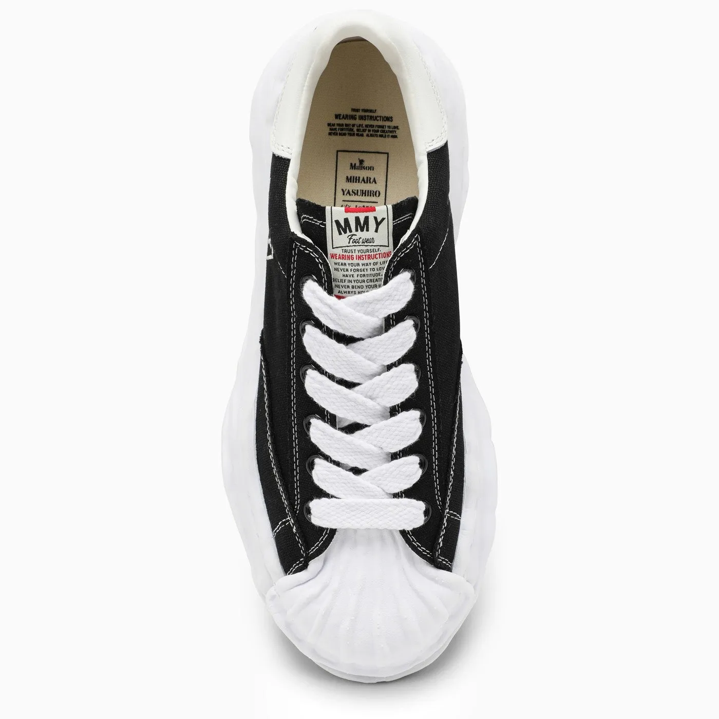 Maison Mihara Yasuhiro    Maison Mihara Yasuhiro Black Canvas Blakey Low Top Sneakers