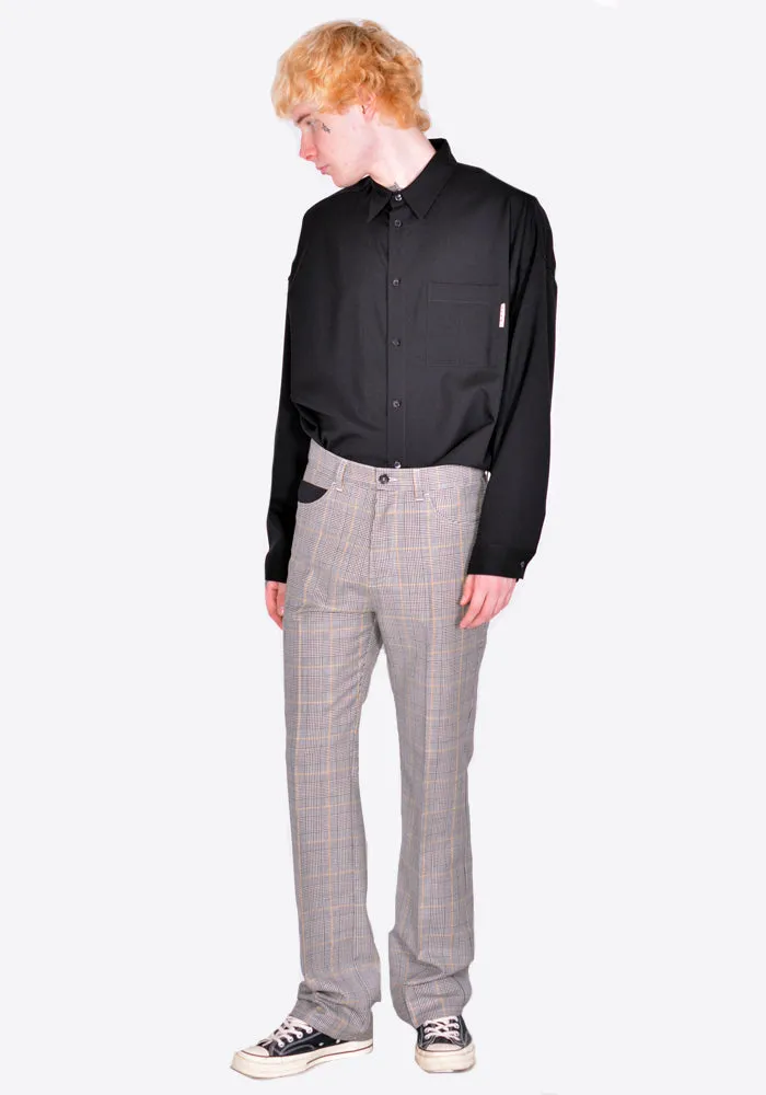 MARNI PUMU0191QU PRINCE OF WALES TAILORING WOOL TROUSERS