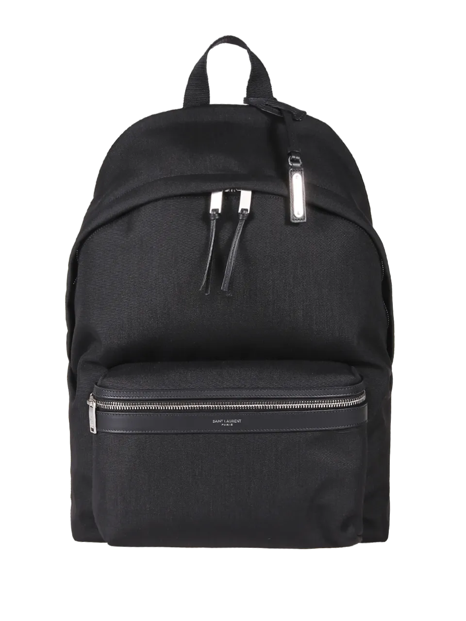 MEN SAINT LAURENT BLACK CANVAS BAG CITY BACKPACK