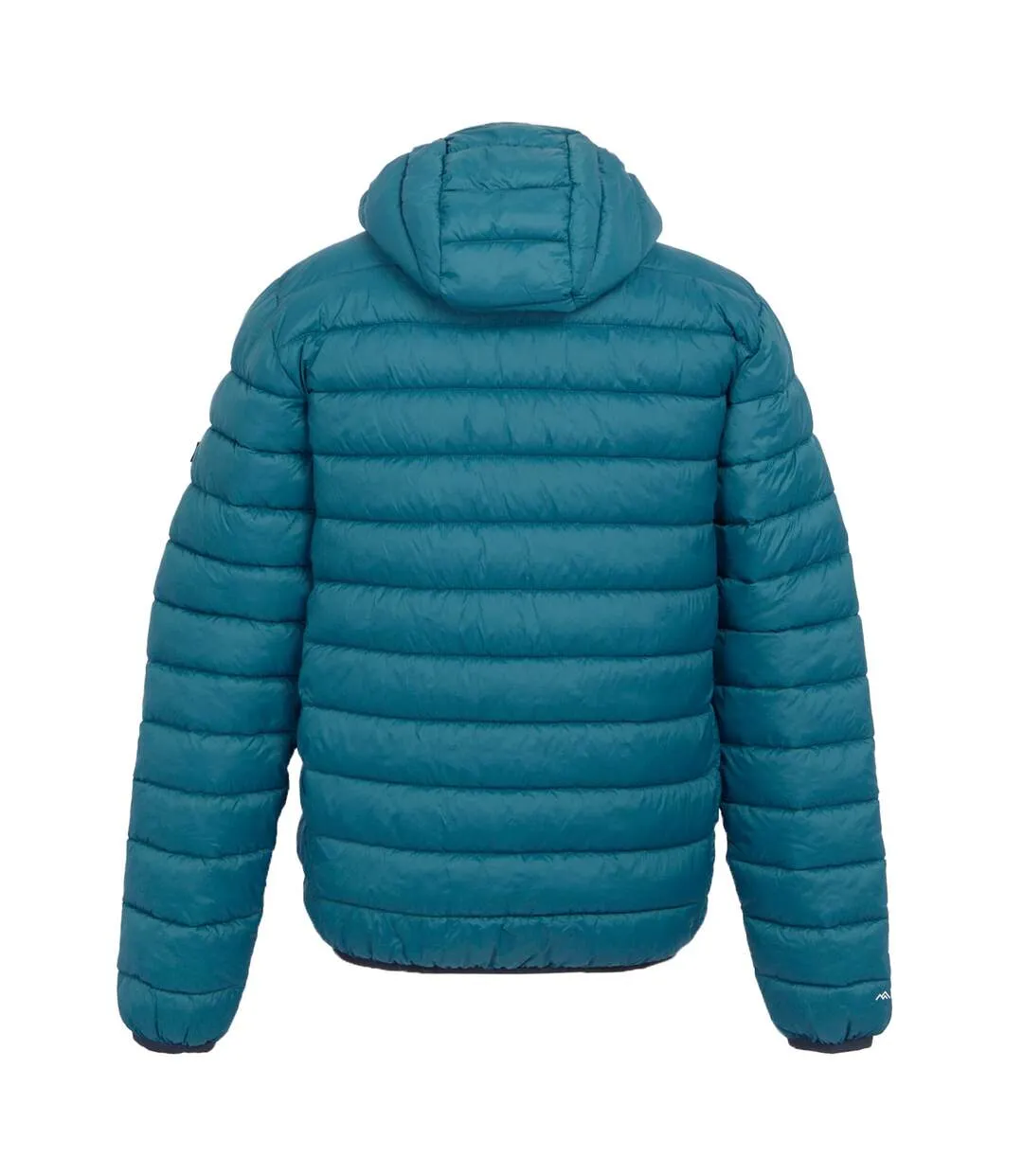 Mens marizion baffled hooded padded jacket moroccan blue/piquant green Regatta