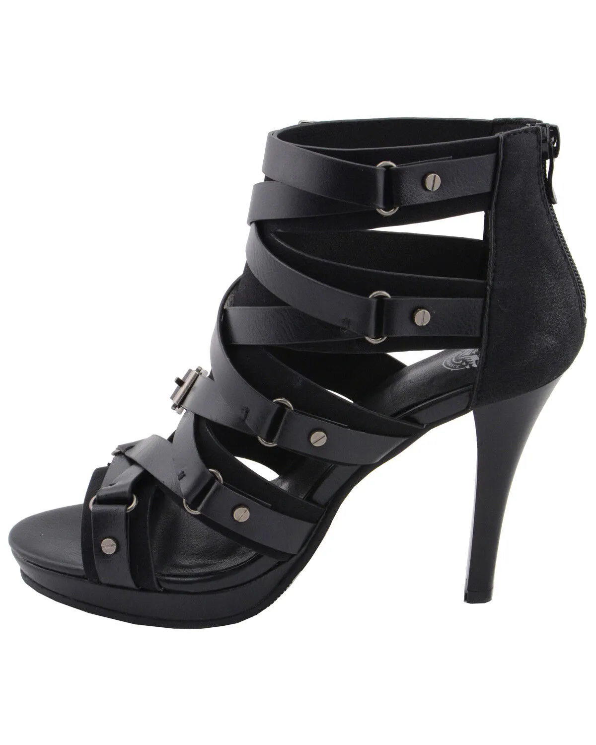 Milwaukee Performance Women's Ankle Strap Stiletto Sandals