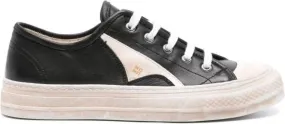 Moma panelled leather sneakers Black