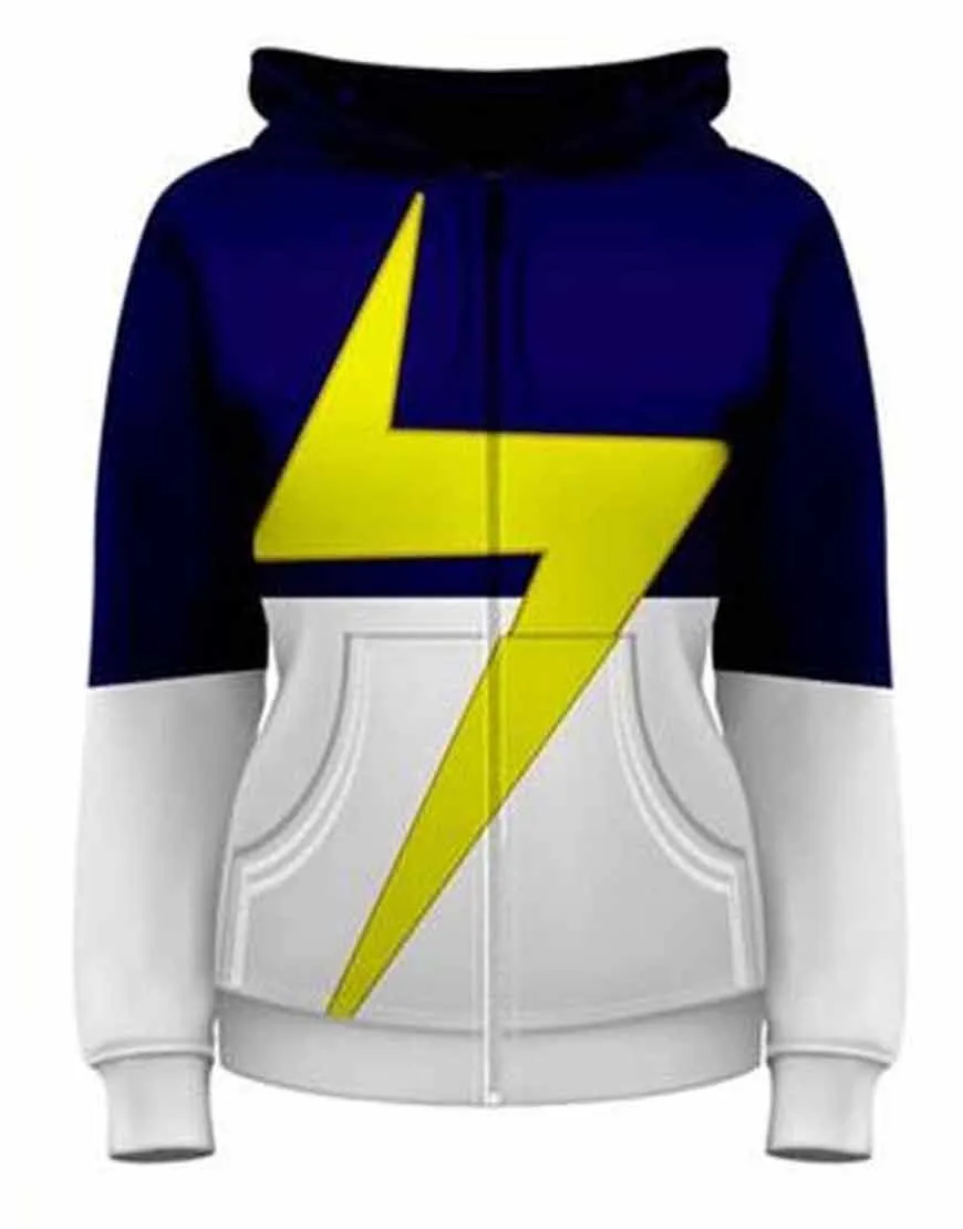 Ms. Marvel Iman Vellani Pullover Hoodie | Ujackets.com - 65% OFF