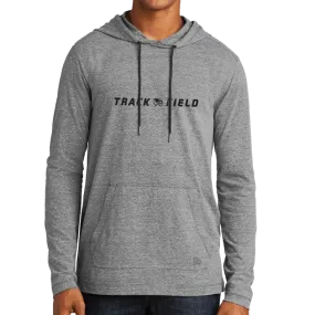 New Era Tri-Blend Performance Pullover Hoodie Tee- Track and Field Head