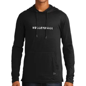 New Era Tri-Blend Performance Pullover Hoodie Tee- Volleyball Head