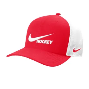 NIKE HOCKEY CL99 RED TRUCKER HAT