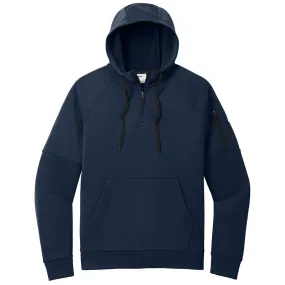 Nike Men's Navy Therma-FIT Pocket 1/4-Zip Fleece Hoodie