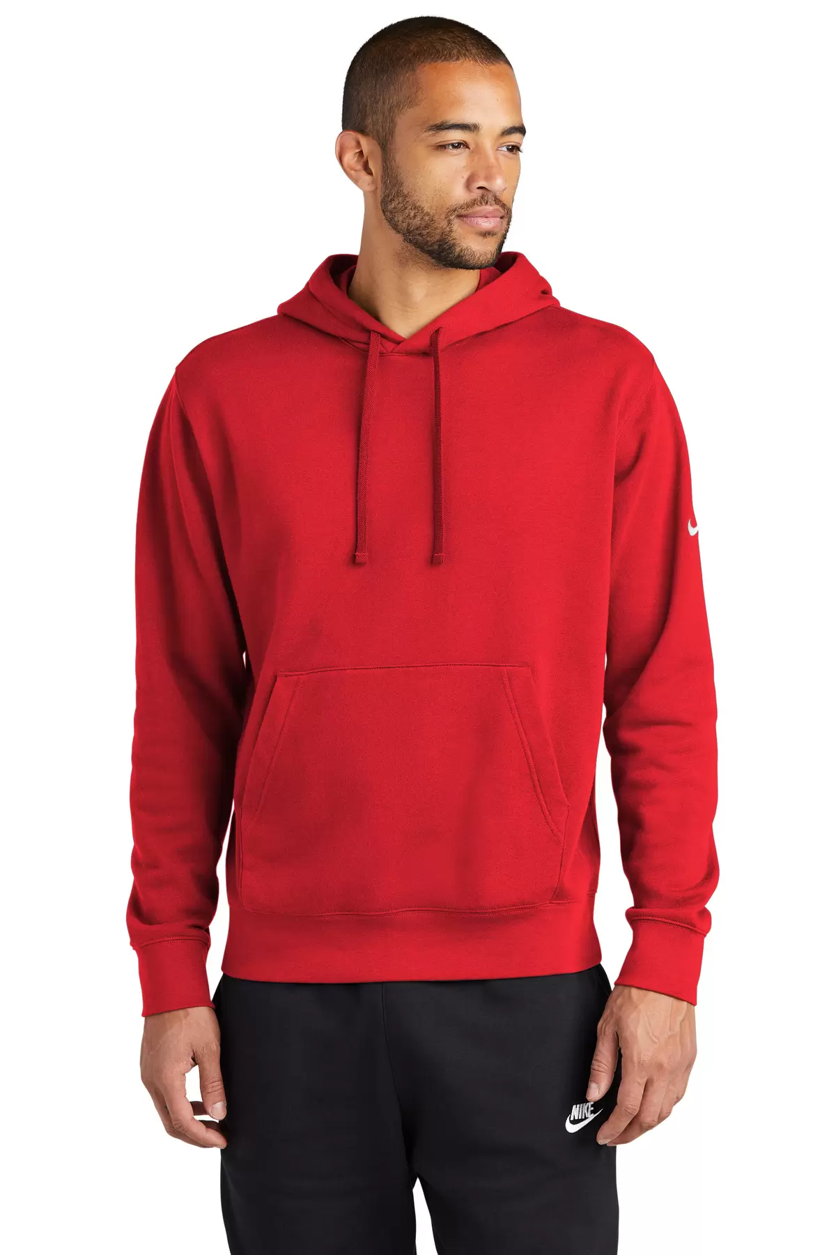 Nike NKDR1499  Club Fleece Sleeve Swoosh Pullover Hoodie SKU: NKDR1499