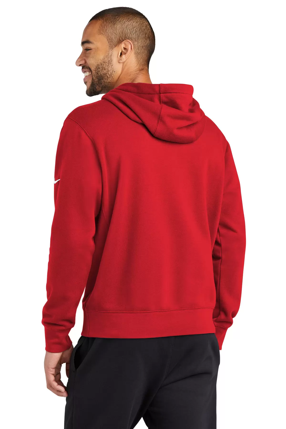 Nike NKDR1499  Club Fleece Sleeve Swoosh Pullover Hoodie SKU: NKDR1499