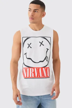 Nirvana License Tank | boohooMAN UK