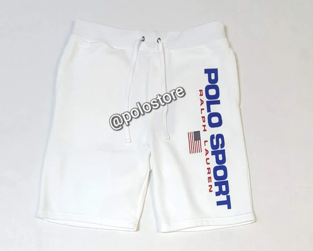 Nwt Polo Sport White Spellout Shorts