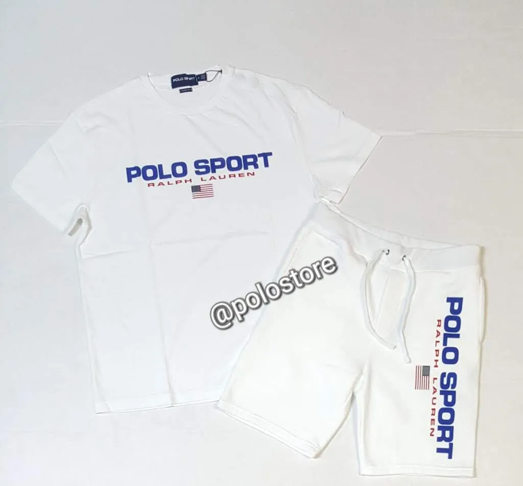 Nwt Polo Sport White Spellout Shorts