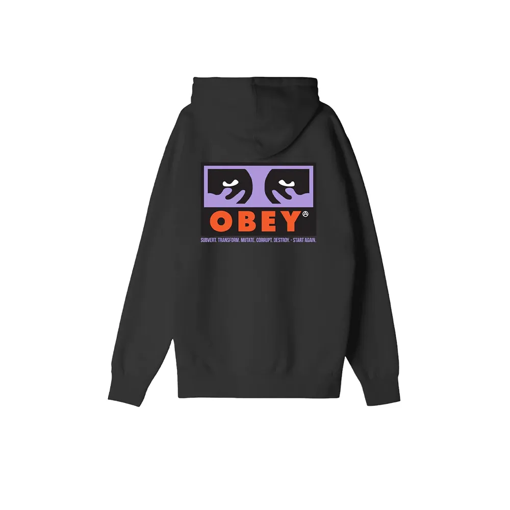 Obey Subvert Premium Hooded Fleece Black 112843576