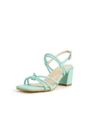 Outdoor Peep Toe Chunky Heel Shoes With Buckle