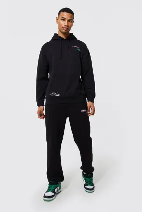 Oversized Man Hooded Tracksuit