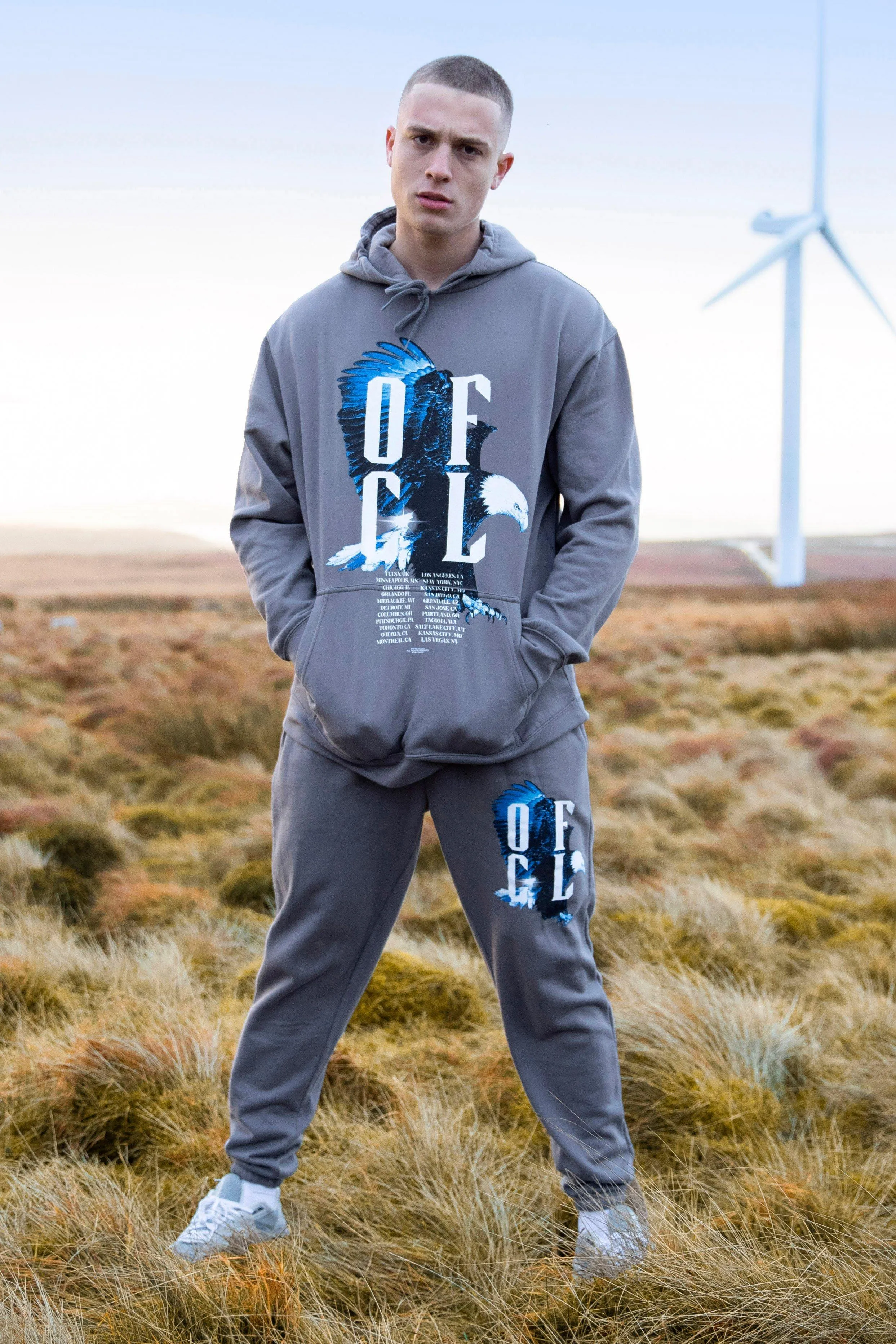 Oversized Ofcl Eagle Hooded Tracksuit