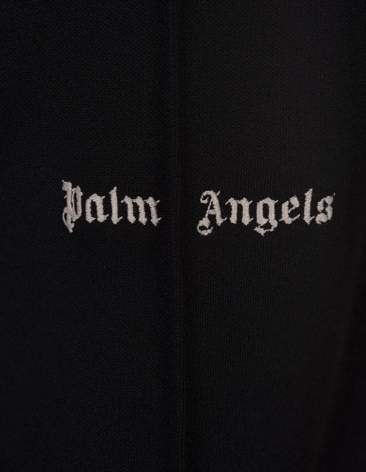 PALM ANGELS Black Straight Leg Joggers With Logo