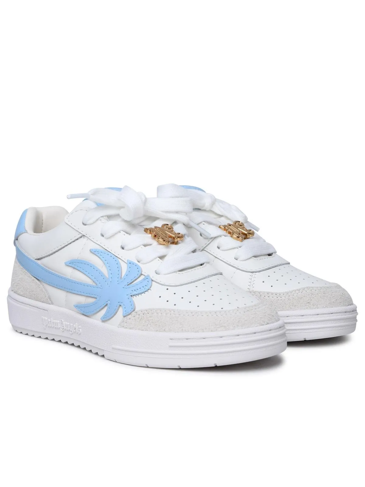 Palm Angels    Palm Angels 'Palm Beach University' White Lear Sneakers