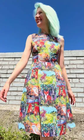 Peafowl Dress - Hedgerow