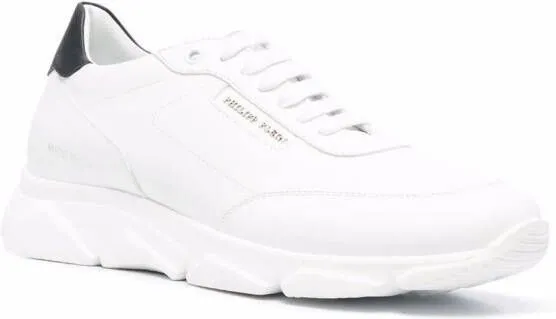 Philipp Plein leather low-top sneakers White