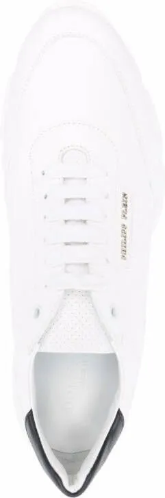 Philipp Plein leather low-top sneakers White