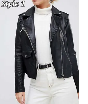 Phoebe Robinson Everything’s Trash Biker Black Leather Jacket