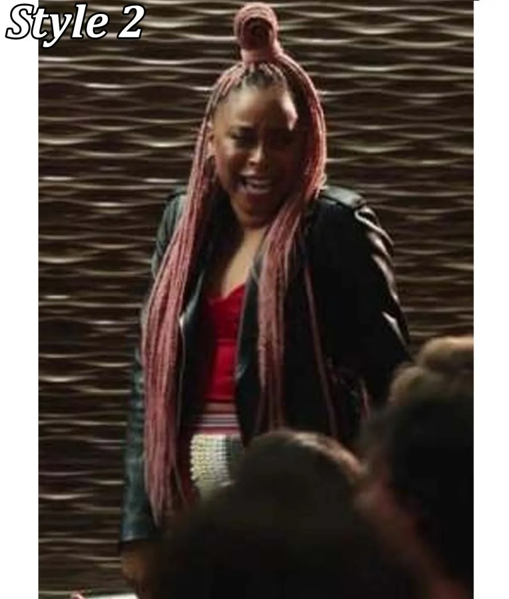 Phoebe Robinson Everything’s Trash Biker Black Leather Jacket