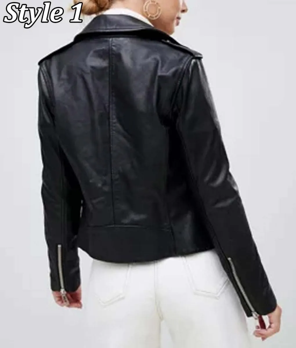 Phoebe Robinson Everything’s Trash Biker Black Leather Jacket