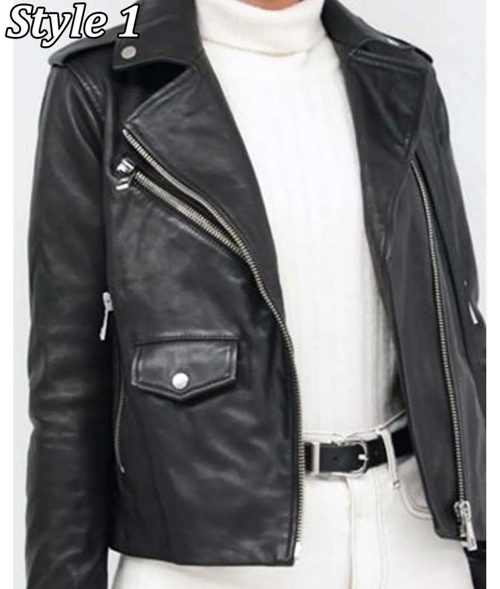 Phoebe Robinson Everything’s Trash Biker Black Leather Jacket