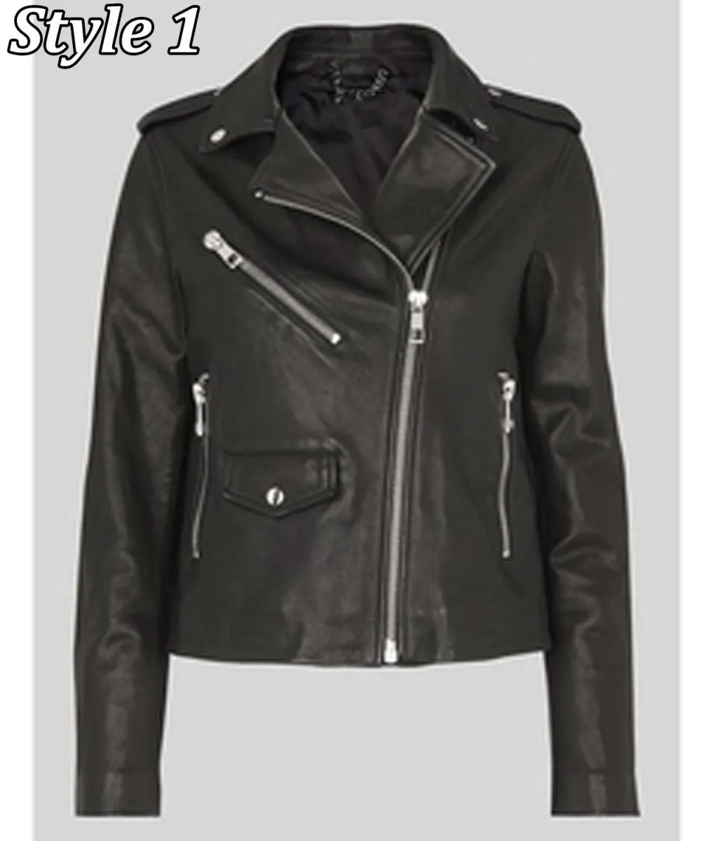 Phoebe Robinson Everything’s Trash Biker Black Leather Jacket