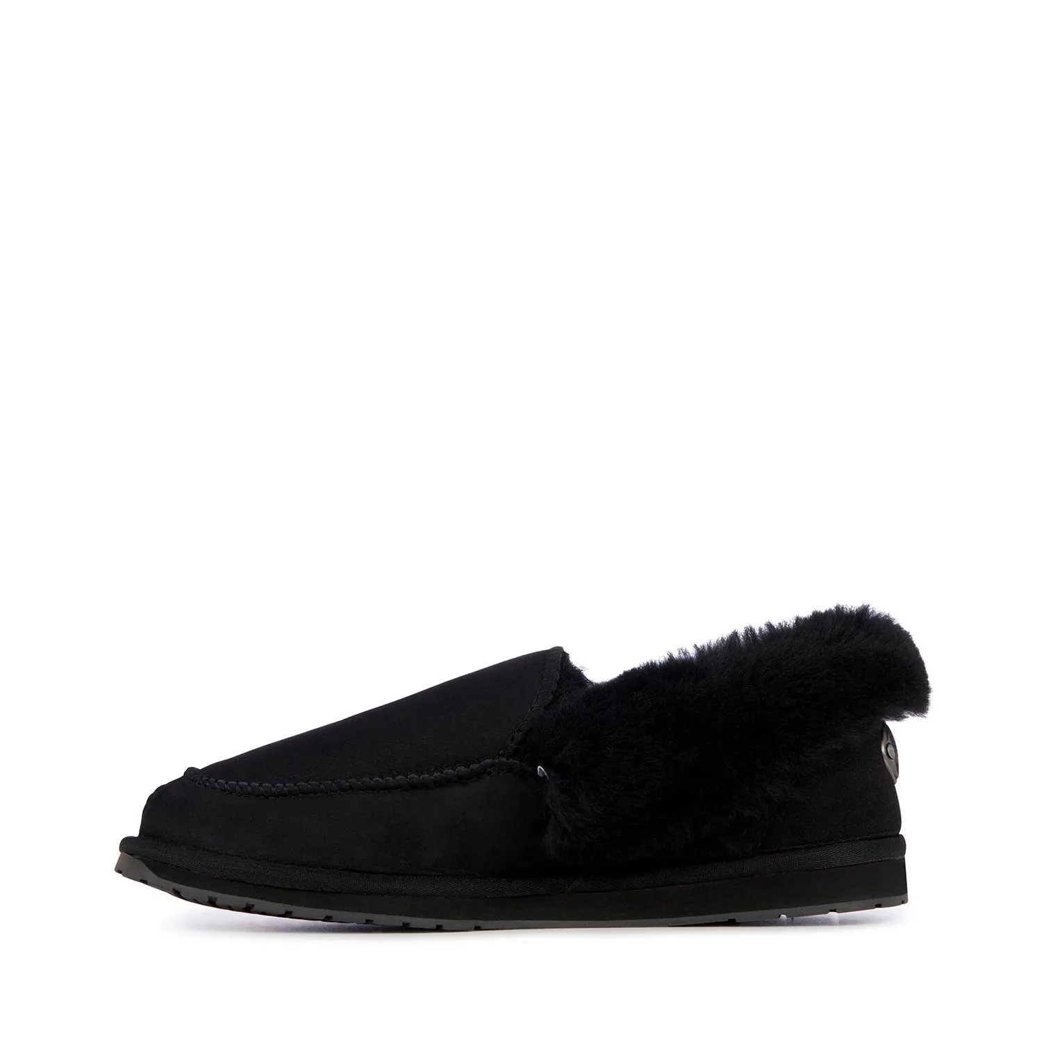  Platinum Made in AU Murray Fold Down Slipper in Black  