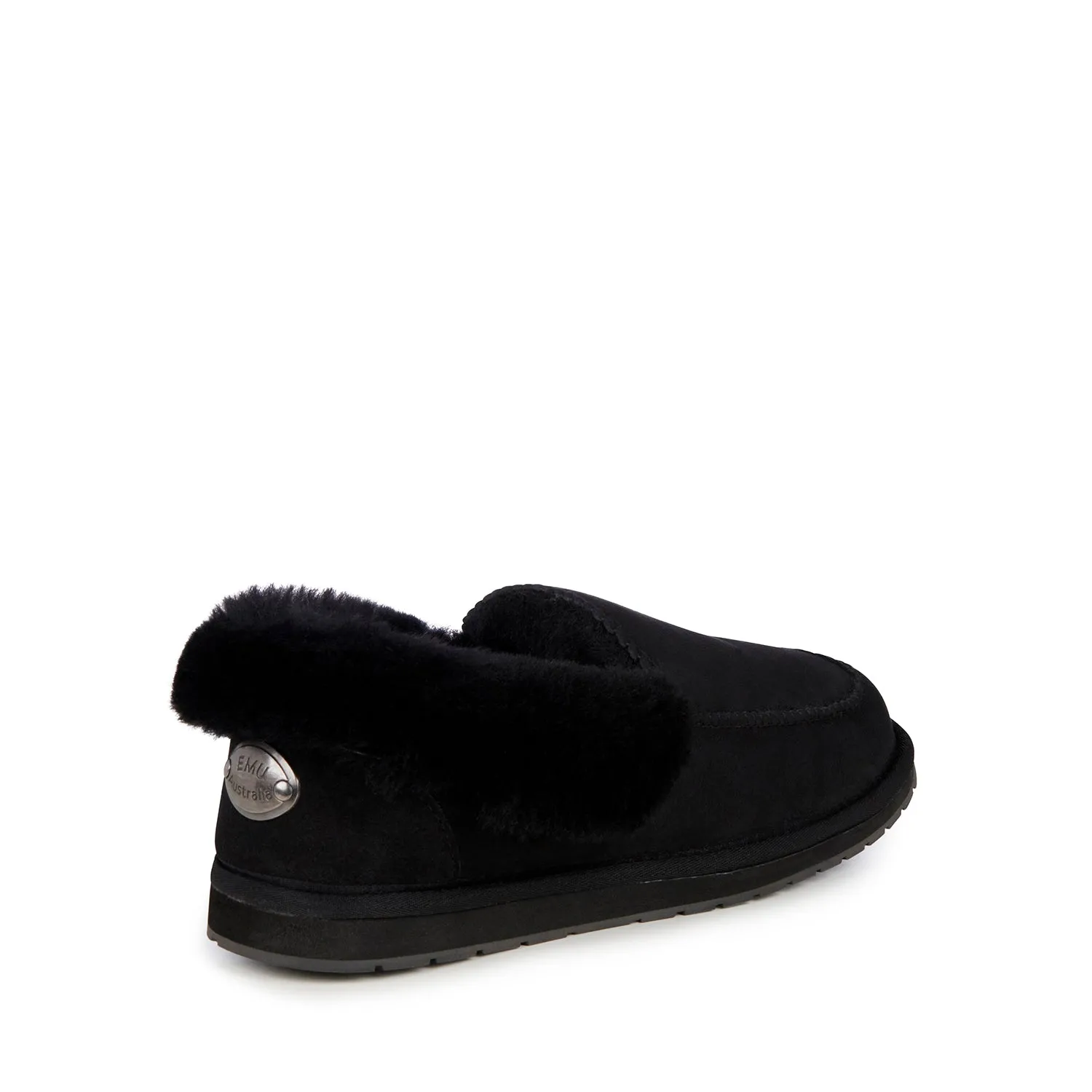  Platinum Made in AU Murray Fold Down Slipper in Black  