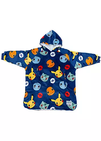 Pokemon Badges Hugzee - Wearable Hooded Fleece Blanket | Kaleidoscope