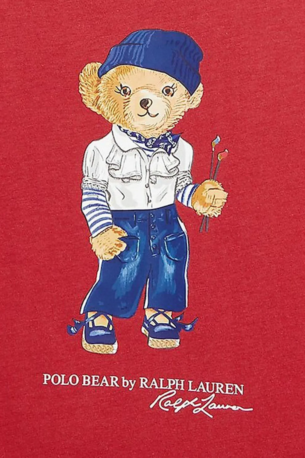 Polo Ralph Lauren Kids 2-4 Ya Kz ocuk Polo Bear T-shirt