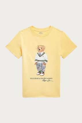 Polo Ralph Lauren Kids 5-7 Ya Erkek ocuk Polo Bear T-shirt